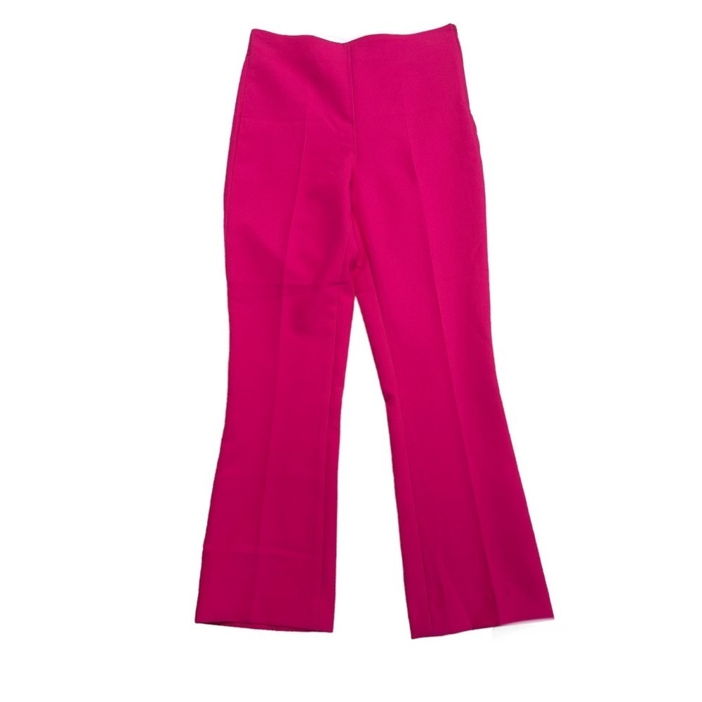 Zara fuchsia magenta hot pink ankle pants side zipper Sz S NWT
